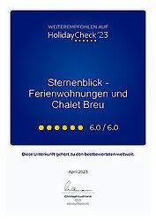 Recommended on HolidayCheck 2023